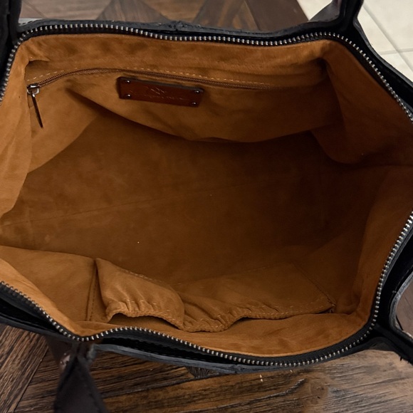 Patricia Nash Argenta Tote Black Leather | Structured Zip Tote | - Picture 6 of 8